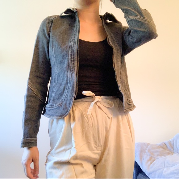 Jean Jacket w/ Zipper - Picture 1 of 3